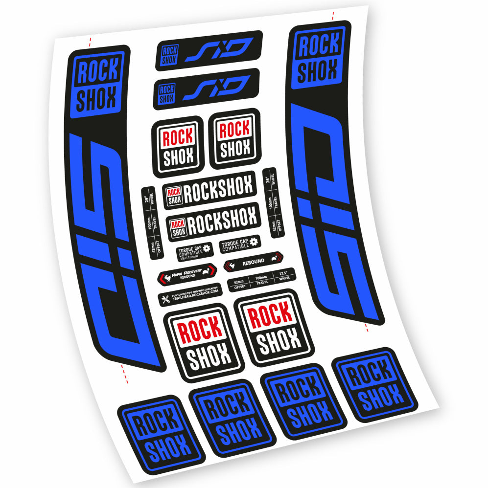 Autocollant Rock Shox Sid 2021, Fourche 29, Autocollant Vélo vinyle