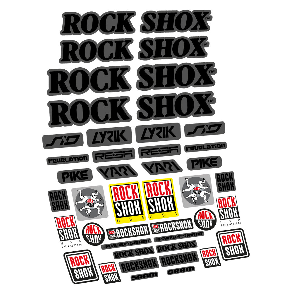 Autocollant Rock Shox Retro Vintage, Fourche 29, Autocollant vélo vinyle