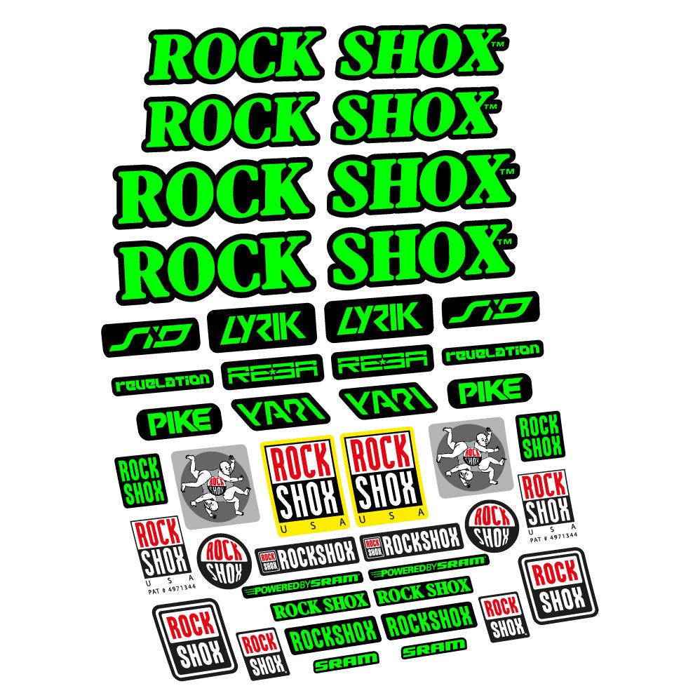 Autocollant Rock Shox Retro Vintage, Fourche 29, Autocollant vélo vinyle