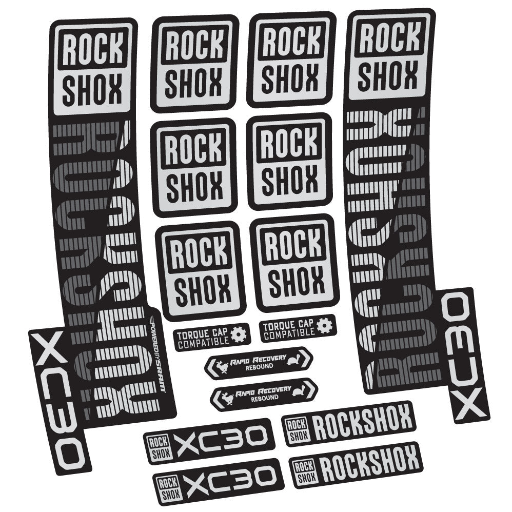 Autocollant Rock Shox XC30, Fourche 29, Autocollant vélo vinyle