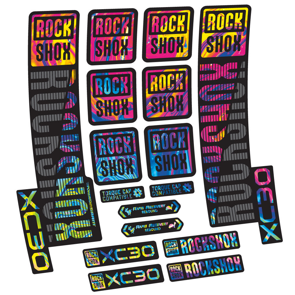 Autocollant Rock Shox XC30, Fourche 29, Autocollant vélo vinyle