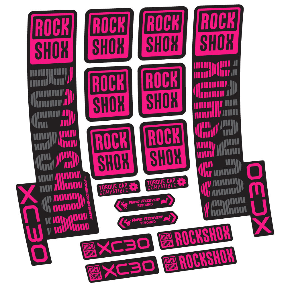 Autocollant Rock Shox XC30, Fourche 29, Autocollant vélo vinyle
