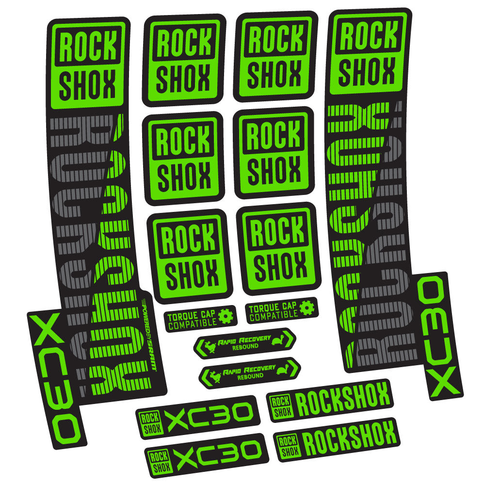 Autocollant Rock Shox XC30, Fourche 29, Autocollant vélo vinyle