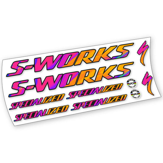 Autocollants compatibles avec le cadre Specialized S-Works Tarmac SL7 (modèles 2021-2023) | Autocollants en vinyle pour vélo de route