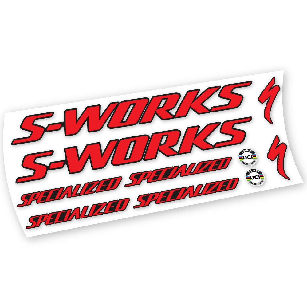 Autocollants compatibles avec le cadre Specialized S-Works Tarmac SL7 (modèles 2021-2023) | Autocollants en vinyle pour vélo de route