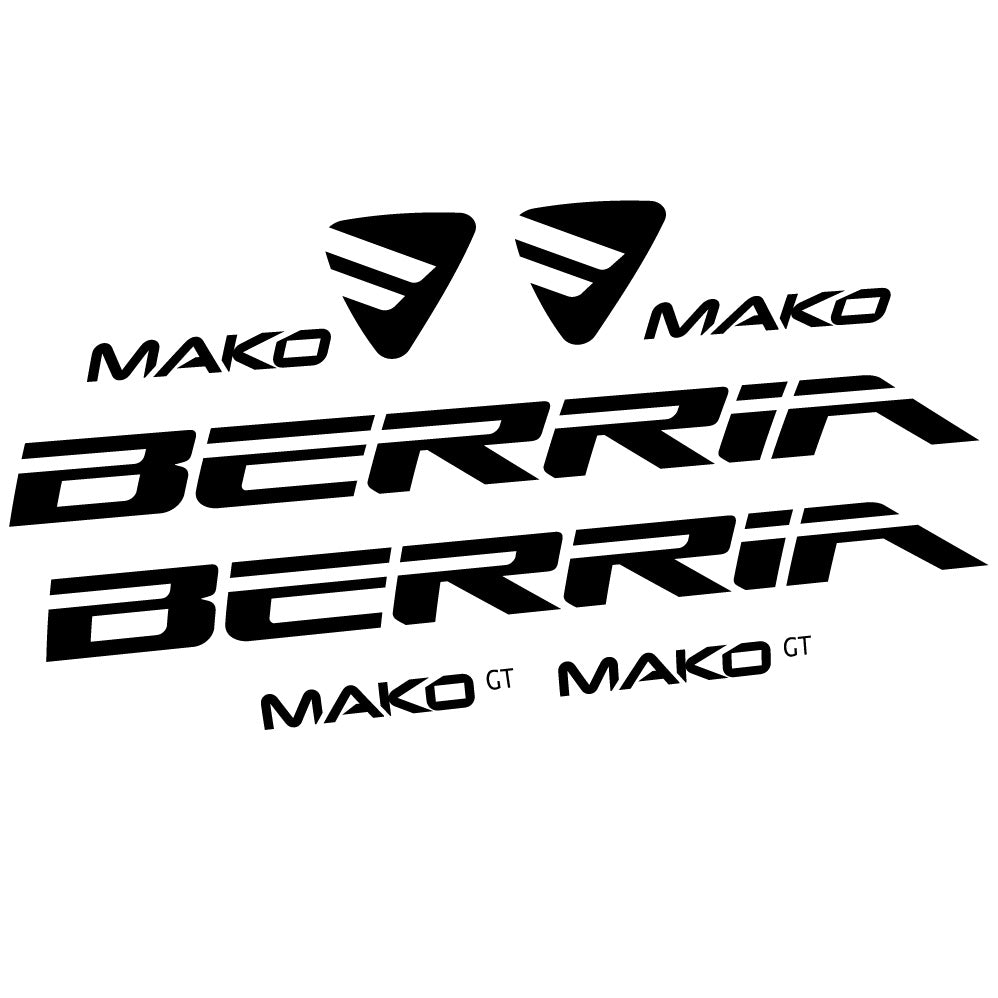 Autocollant Berria Mako GT, Cadre, Vélo vinyle autocollant