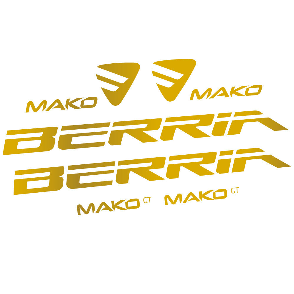 Autocollant Berria Mako GT, Cadre, Vélo vinyle autocollant