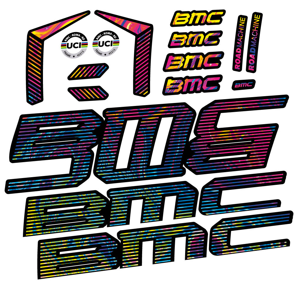 Autocollant BMC Road Machine 01 FIVE Endurance 2022, Cadre, Vélo vinyle sticker