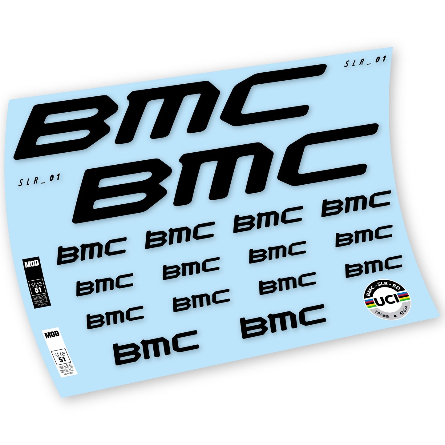 Autocollants, BMC Team Machine SLR01 2021, Cadre, Autocollant Vélo vinyle