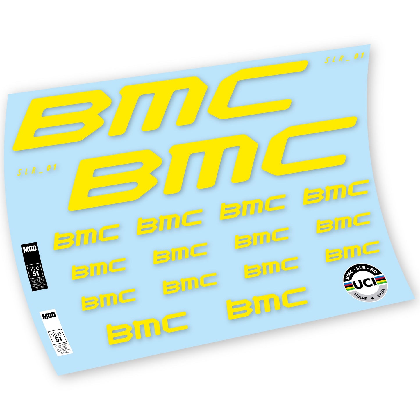 Autocollants, BMC Team Machine SLR01 2021, Cadre, Autocollant Vélo vinyle