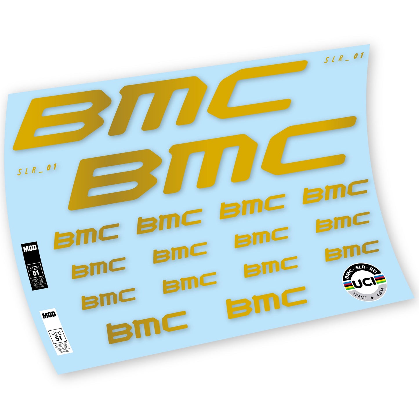 Autocollants, BMC Team Machine SLR01 2021, Cadre, Autocollant Vélo vinyle