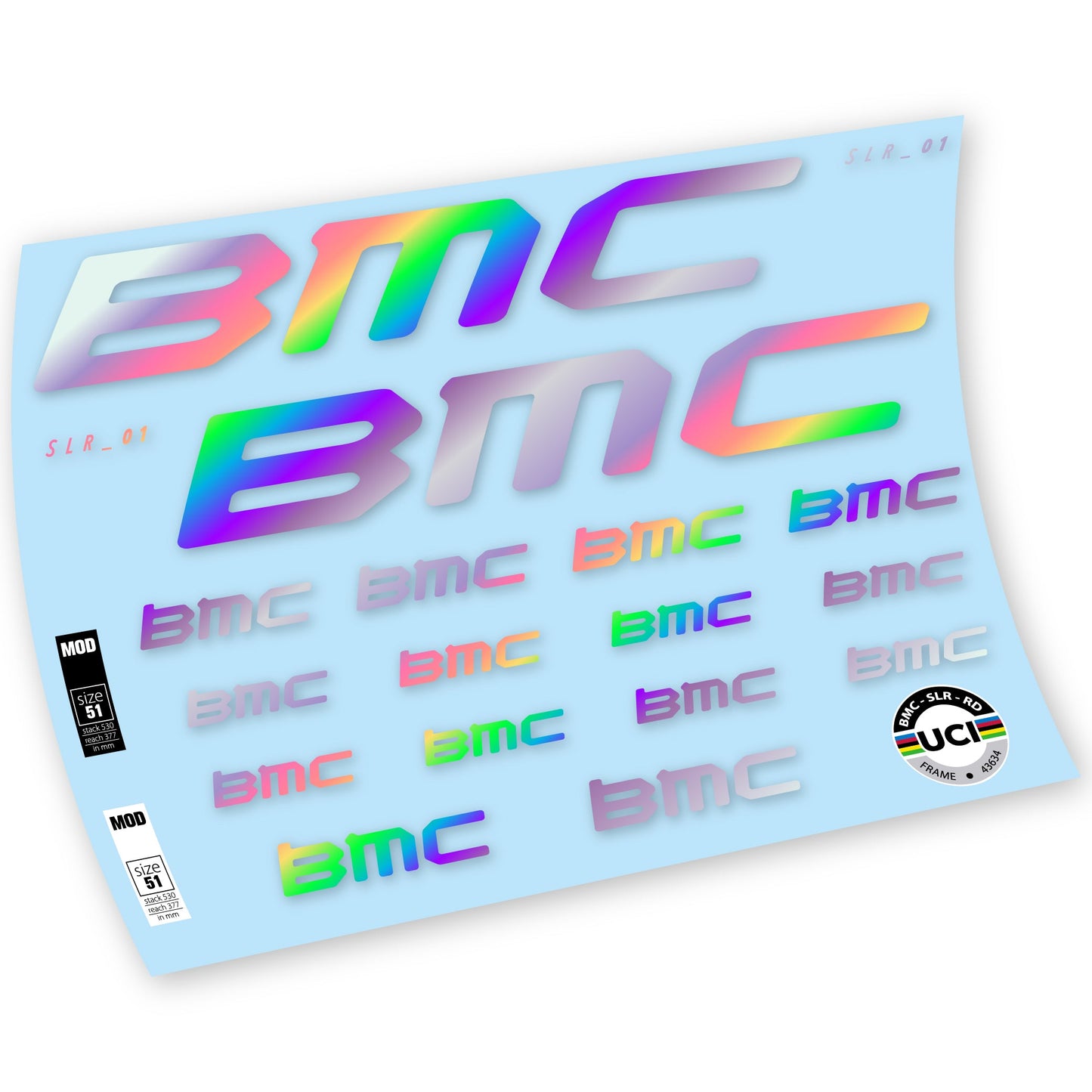 Autocollants, BMC Team Machine SLR01 2021, Cadre, Autocollant Vélo vinyle