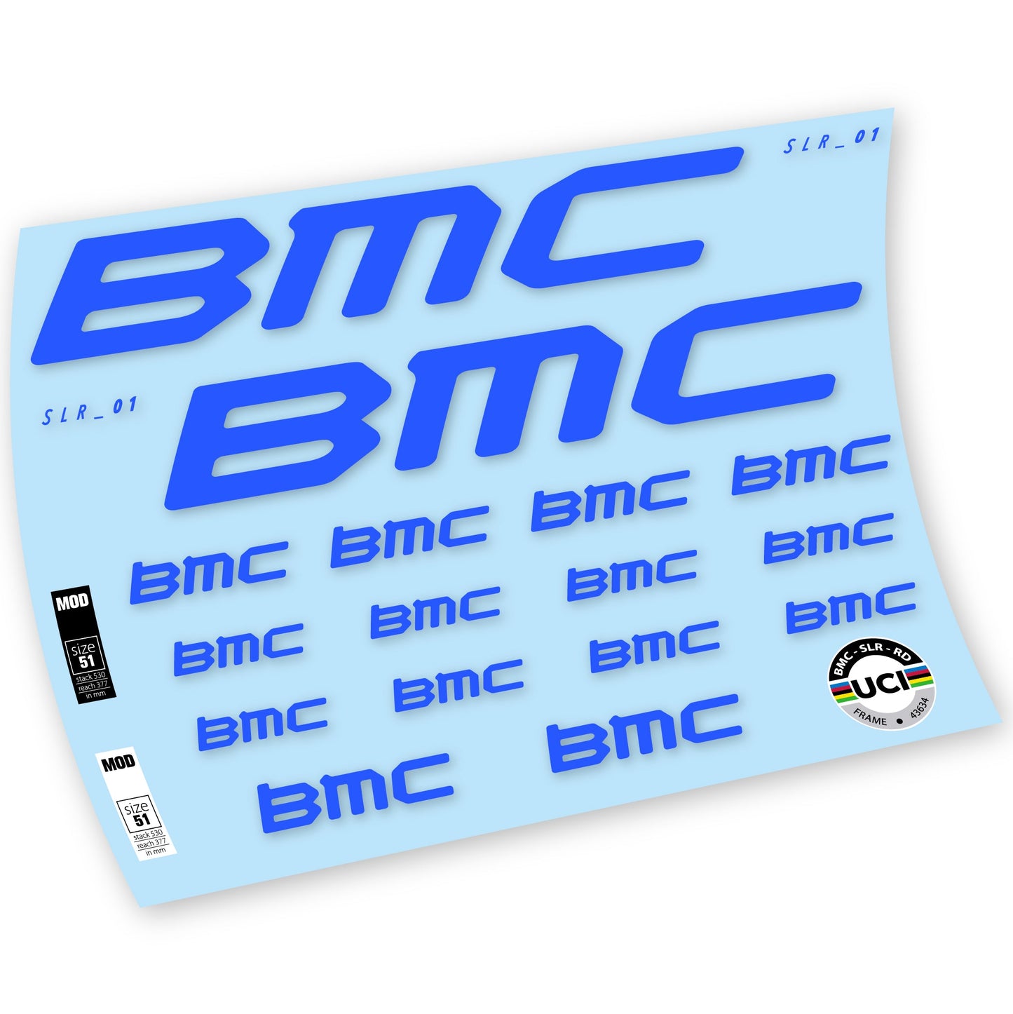 Autocollants, BMC Team Machine SLR01 2021, Cadre, Autocollant Vélo vinyle