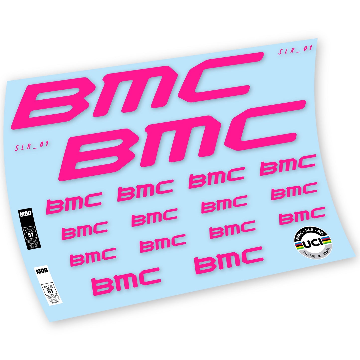 Autocollants, BMC Team Machine SLR01 2021, Cadre, Autocollant Vélo vinyle