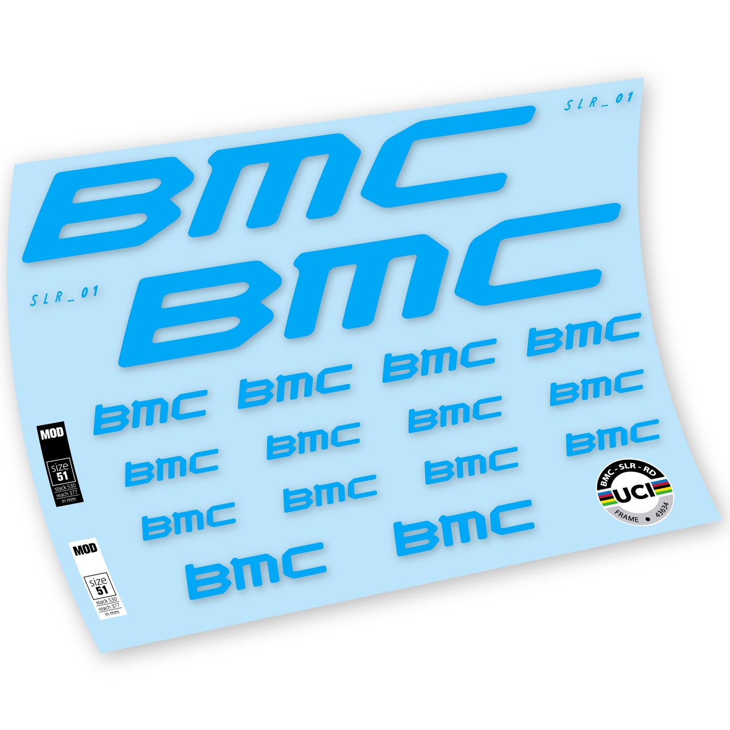 Autocollants, BMC Team Machine SLR01 2021, Cadre, Autocollant Vélo vinyle