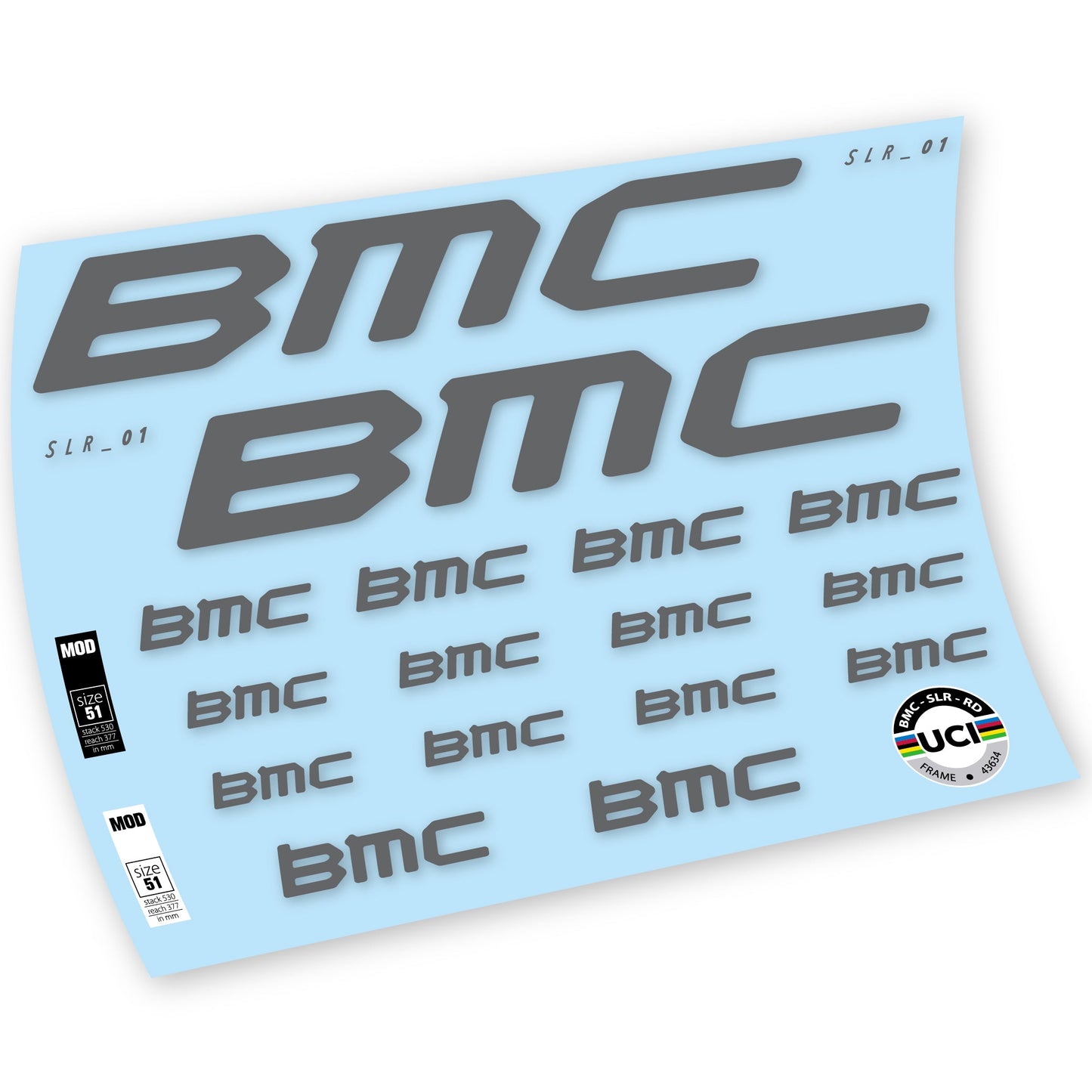 Autocollants, BMC Team Machine SLR01 2021, Cadre, Autocollant Vélo vinyle