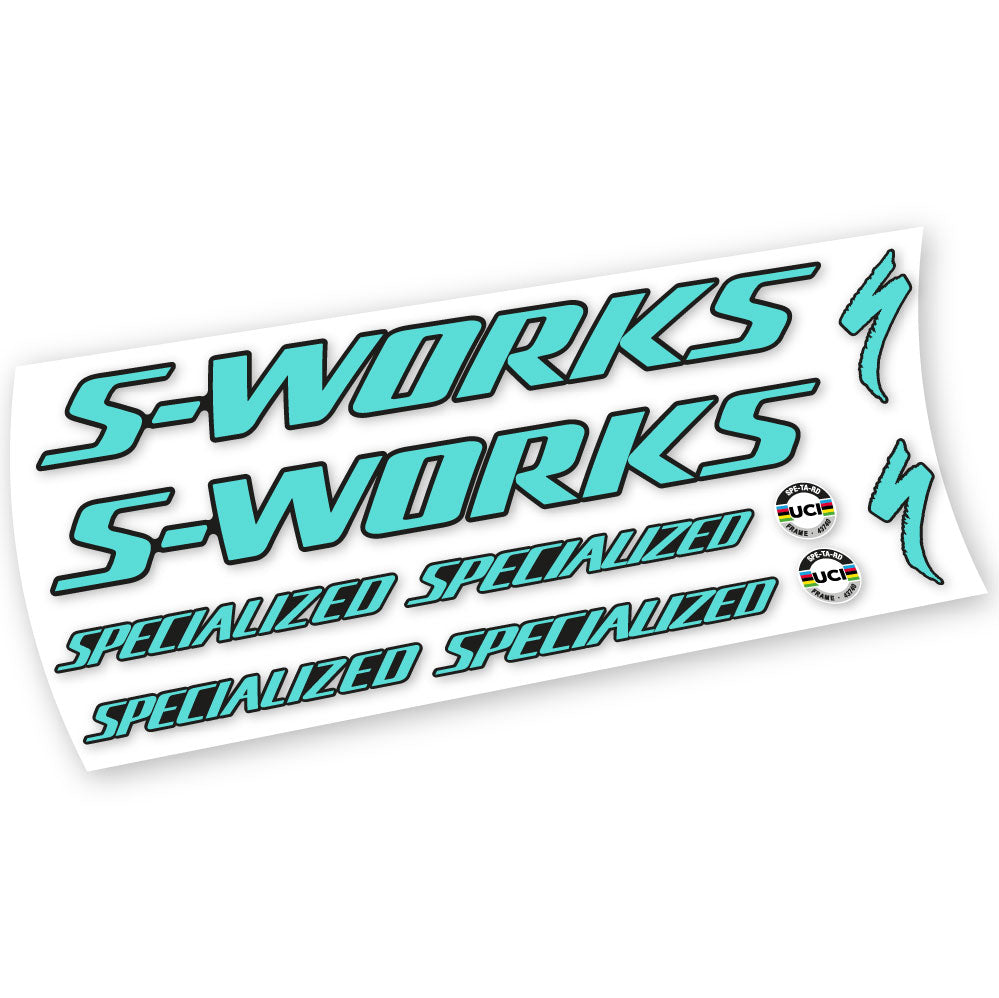Autocollants compatibles avec le cadre Specialized S-Works Tarmac SL7 (modèles 2021-2023) | Autocollants en vinyle pour vélo de route