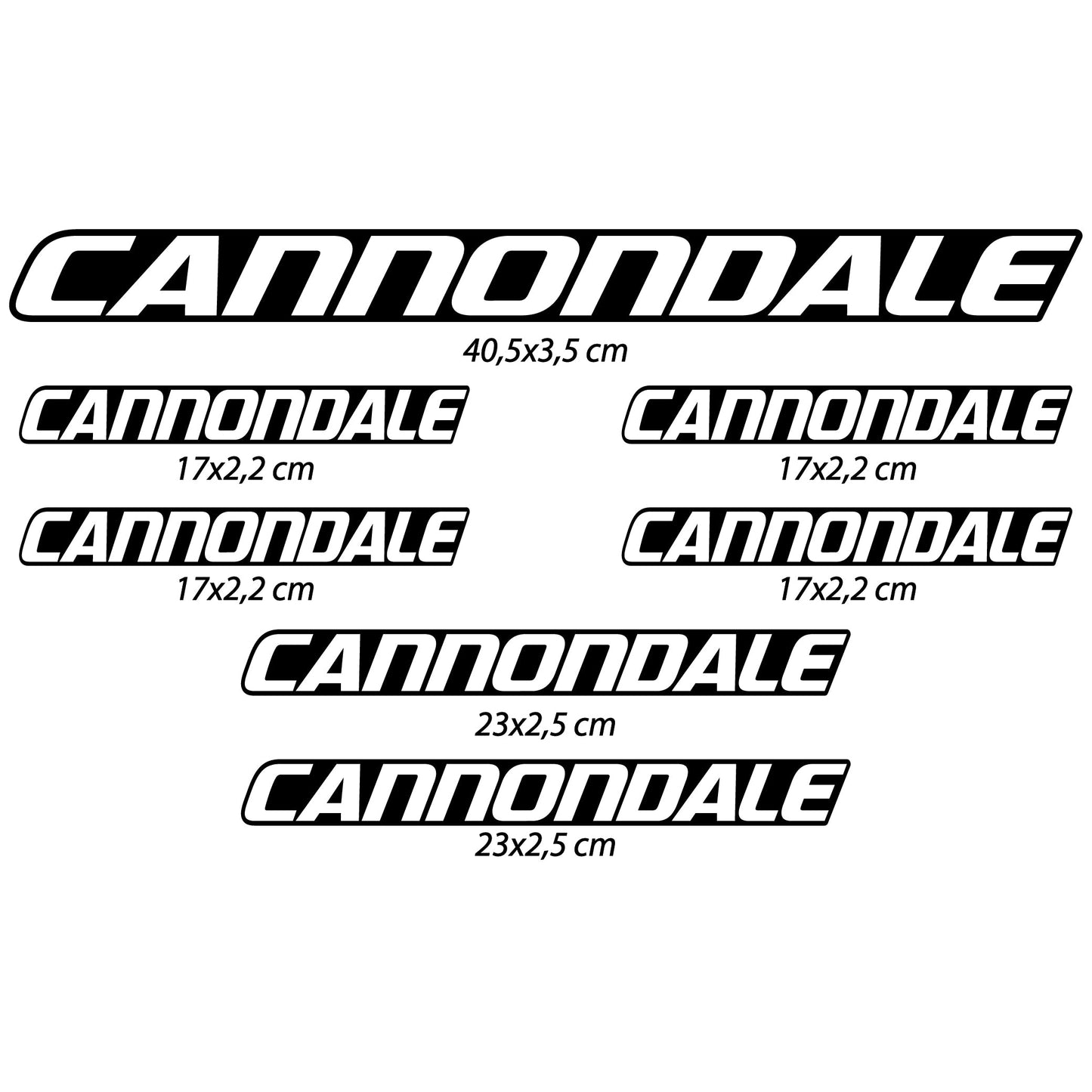 Autocollants, Cannondale, Cadre, Vélo vinyle autocollant