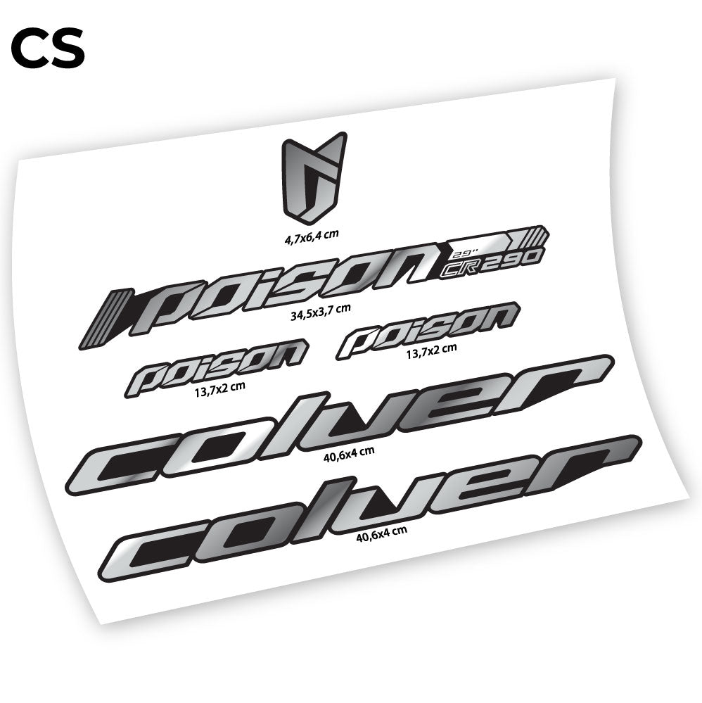 Autocollant, Coluer Poison RC290, Autocollant Vélo Cadre Vinyle