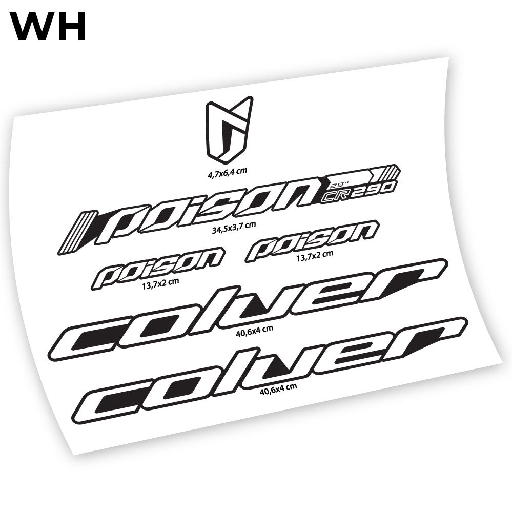 Autocollant, Coluer Poison RC290, Autocollant Vélo Cadre Vinyle