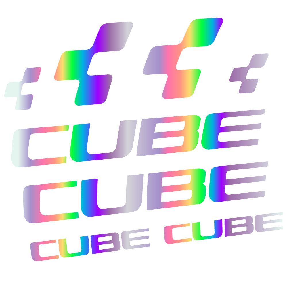 Autocollant Cube, Cadre, Vélo vinyle autocollant