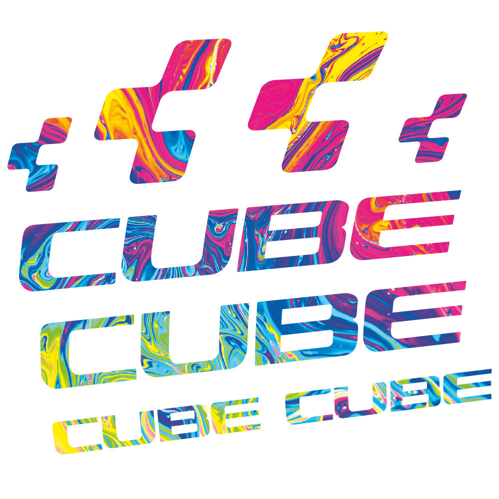 Autocollant Cube, Cadre, Vélo vinyle autocollant