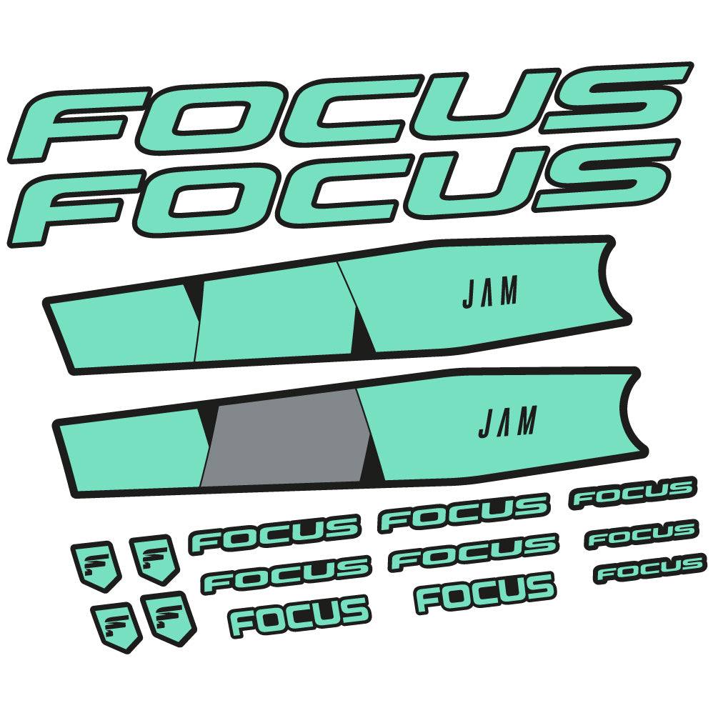 Autocollant Focus Jam 6.8 2021, Cadre, Vélo vinyle sticker