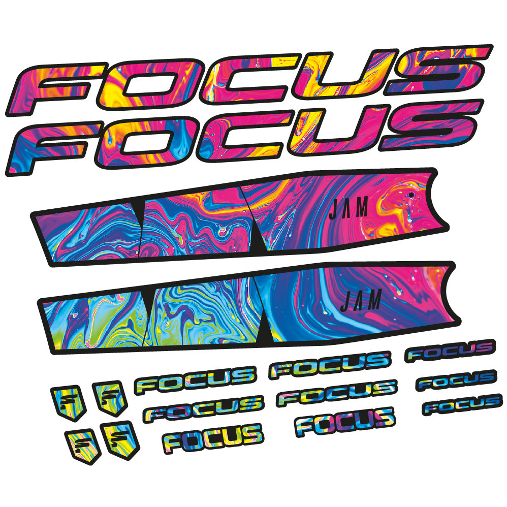 Autocollant Focus Jam 6.8 2021, Cadre, Vélo vinyle sticker