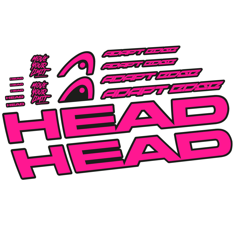 Autocollant Head Adapt Edge III 2023, Cadre, Vélo vinyle sticker