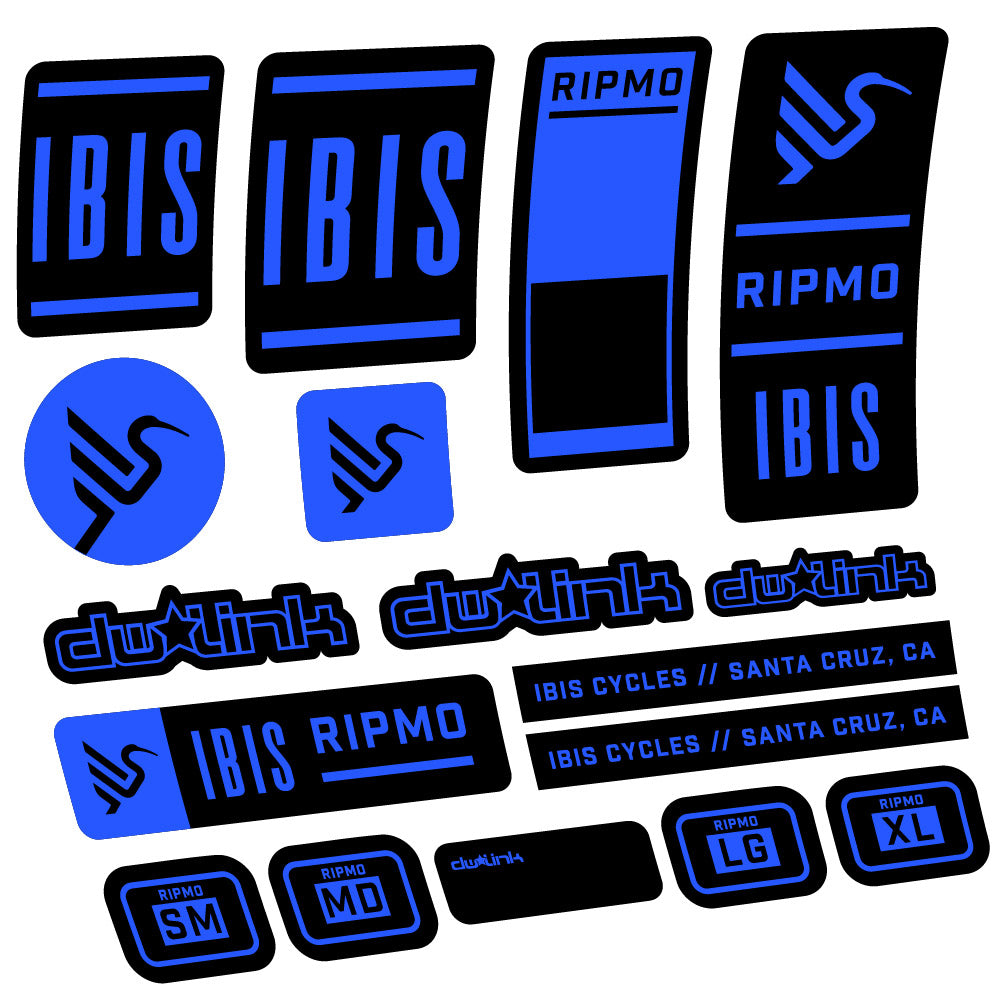 Autocollant Ibis Ripmo V2, Cadre, Vélo vinyle autocollant