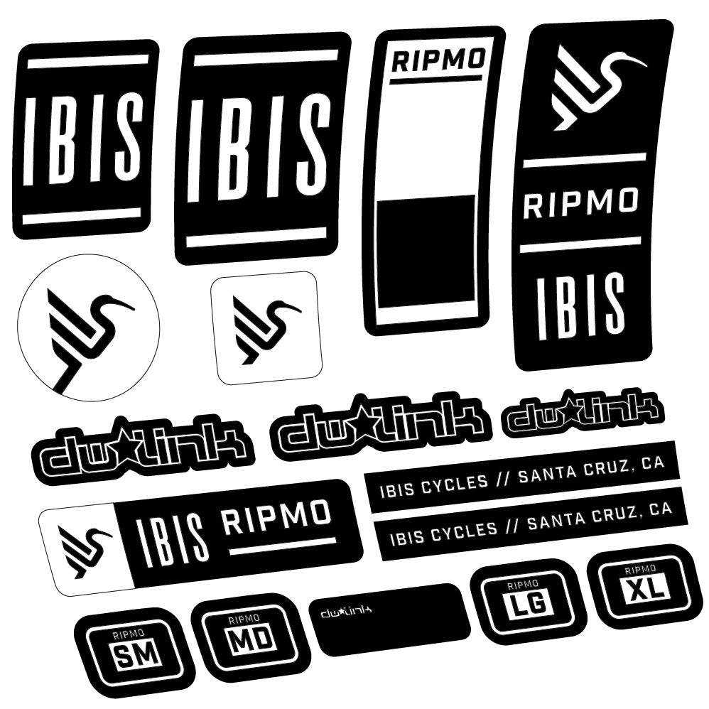 Autocollant Ibis Ripmo V2, Cadre, Vélo vinyle autocollant