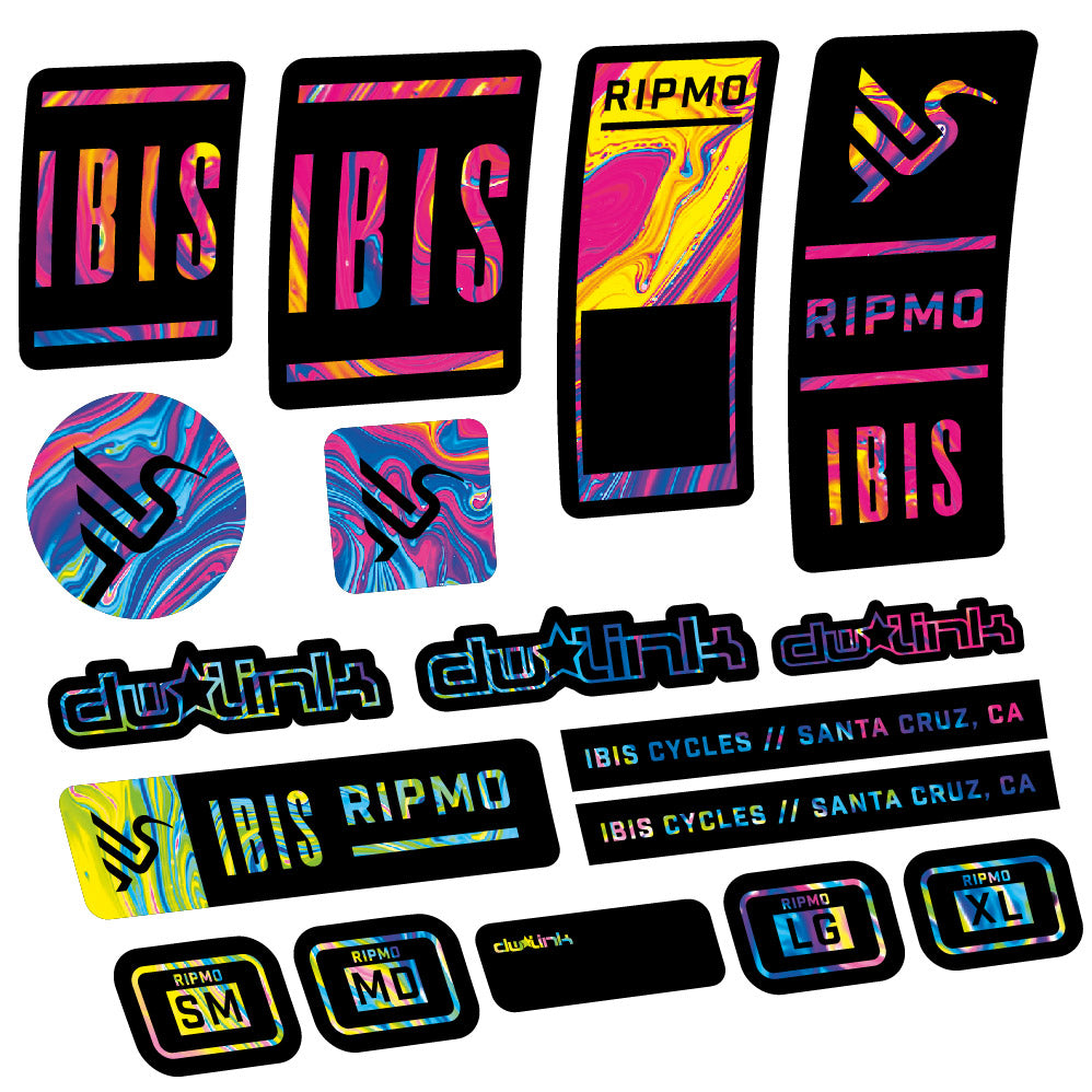 Autocollant Ibis Ripmo V2, Cadre, Vélo vinyle autocollant