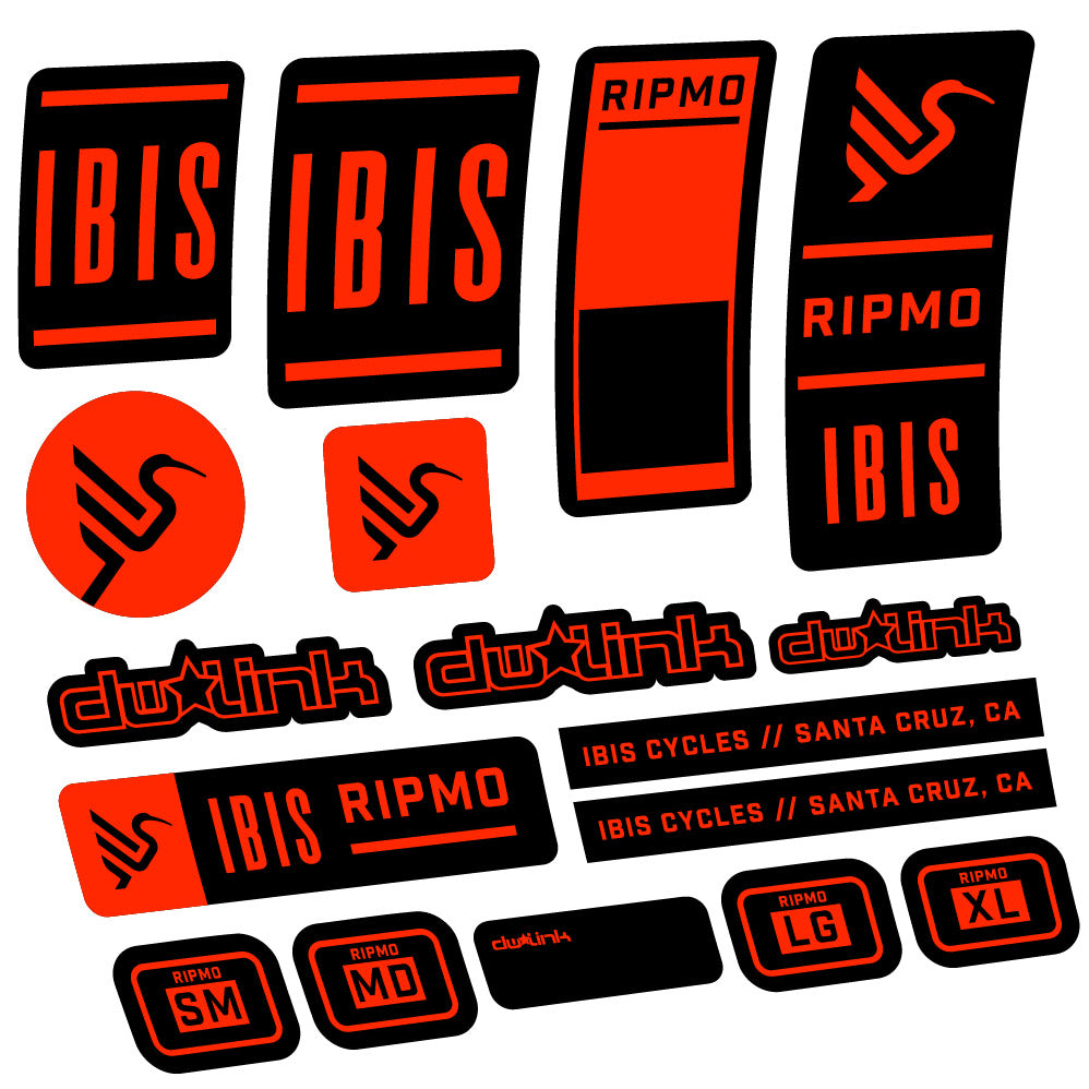 Autocollant Ibis Ripmo V2, Cadre, Vélo vinyle autocollant