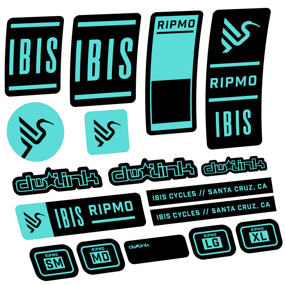 Autocollant Ibis Ripmo V2, Cadre, Vélo vinyle autocollant