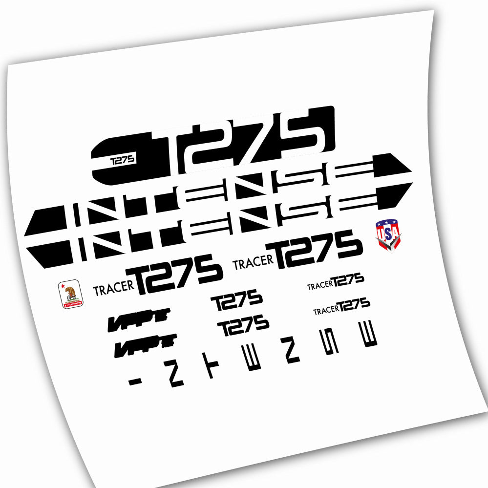 Autocollants, Intense T275, Cadre, Autocollant Vélo vinyle