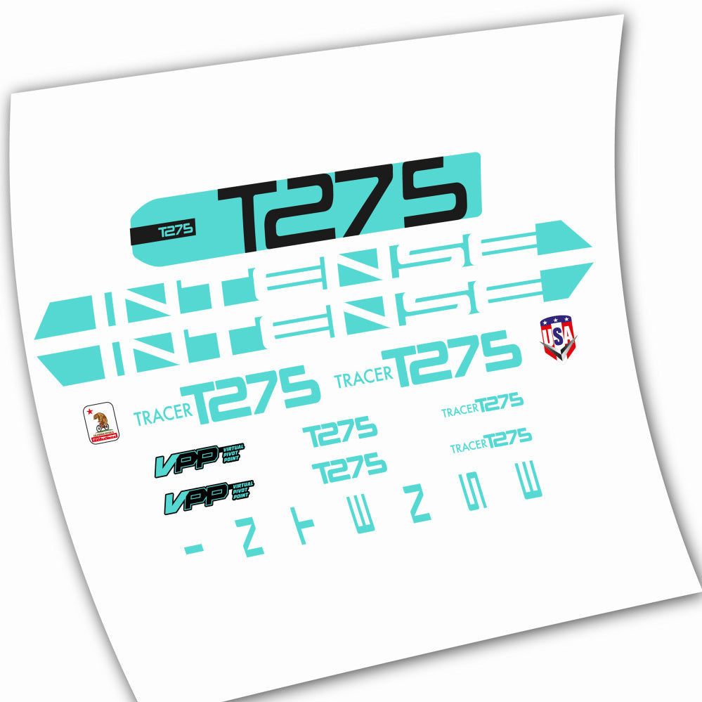 Autocollants, Intense T275, Cadre, Autocollant Vélo vinyle