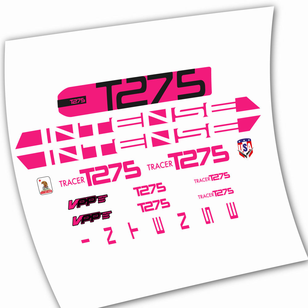 Autocollants, Intense T275, Cadre, Autocollant Vélo vinyle