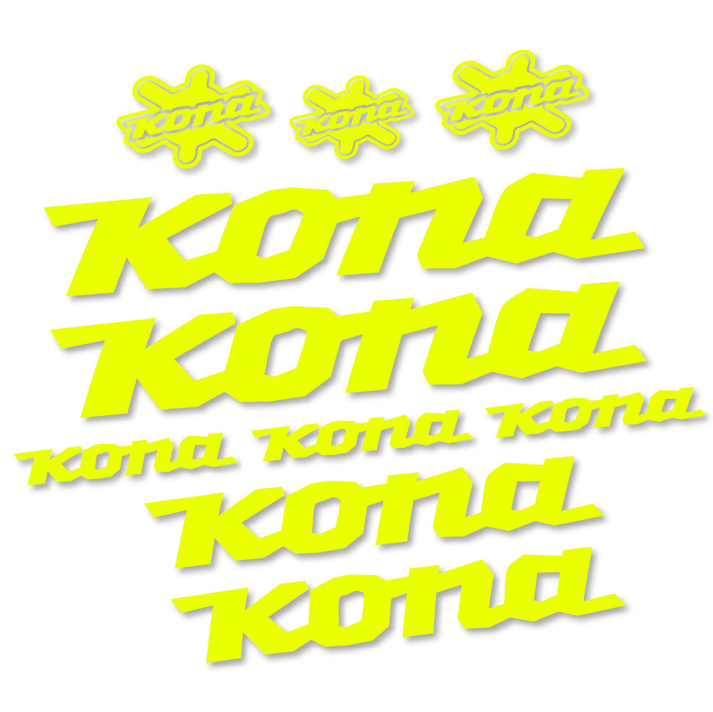 Autocollant Kona, Cadre, Vélo vinyle autocollant