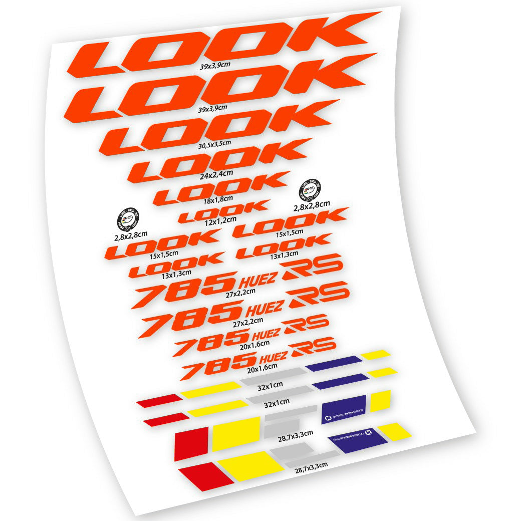 Autocollants, Look 785 Huez RS, Cadre, Autocollant Vélo Vinyle