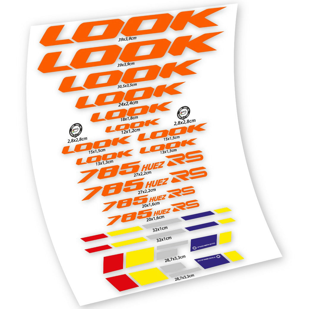 Autocollants, Look 785 Huez RS, Cadre, Autocollant Vélo Vinyle