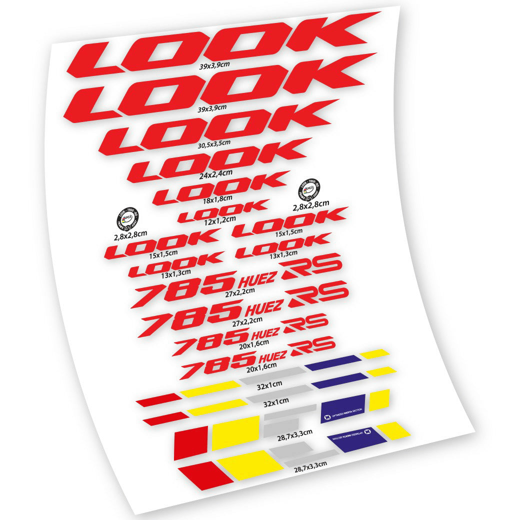 Autocollants, Look 785 Huez RS, Cadre, Autocollant Vélo Vinyle