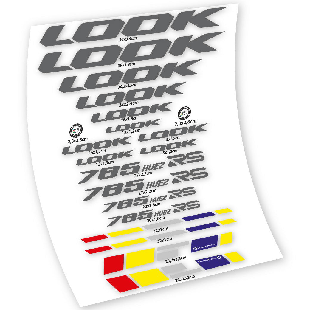 Autocollants, Look 785 Huez RS, Cadre, Autocollant Vélo Vinyle