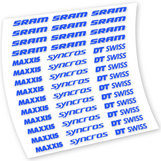 Autocollants, Maxxis Syncross DT Swiss Sram, Cadre, Vélo vinyle autocollant