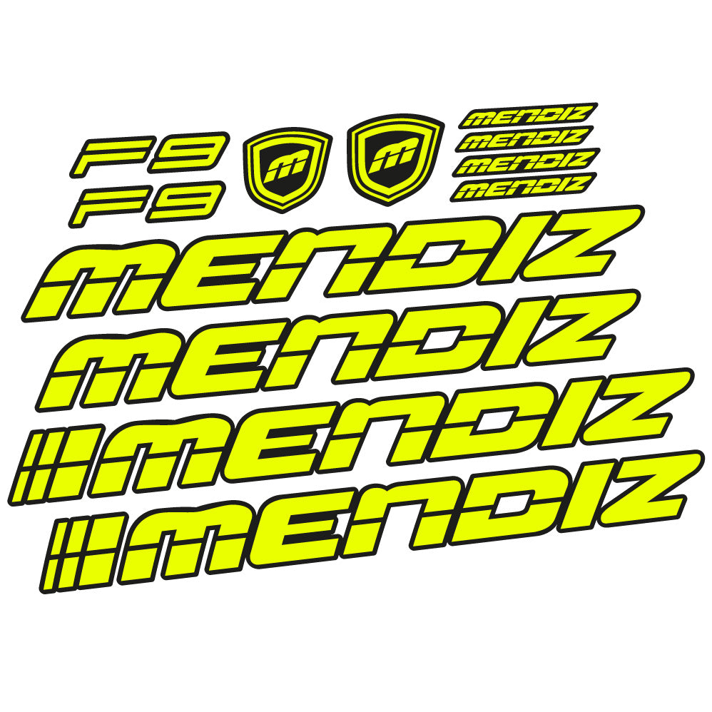 Autocollant Mendiz F9 2021, Cadre, Vélo vinyle autocollant