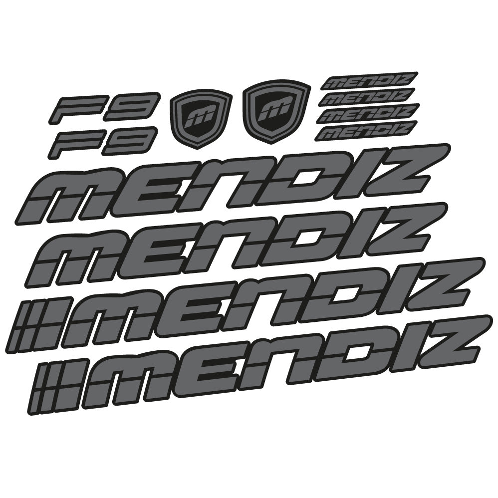 Autocollant Mendiz F9 2021, Cadre, Vélo vinyle autocollant