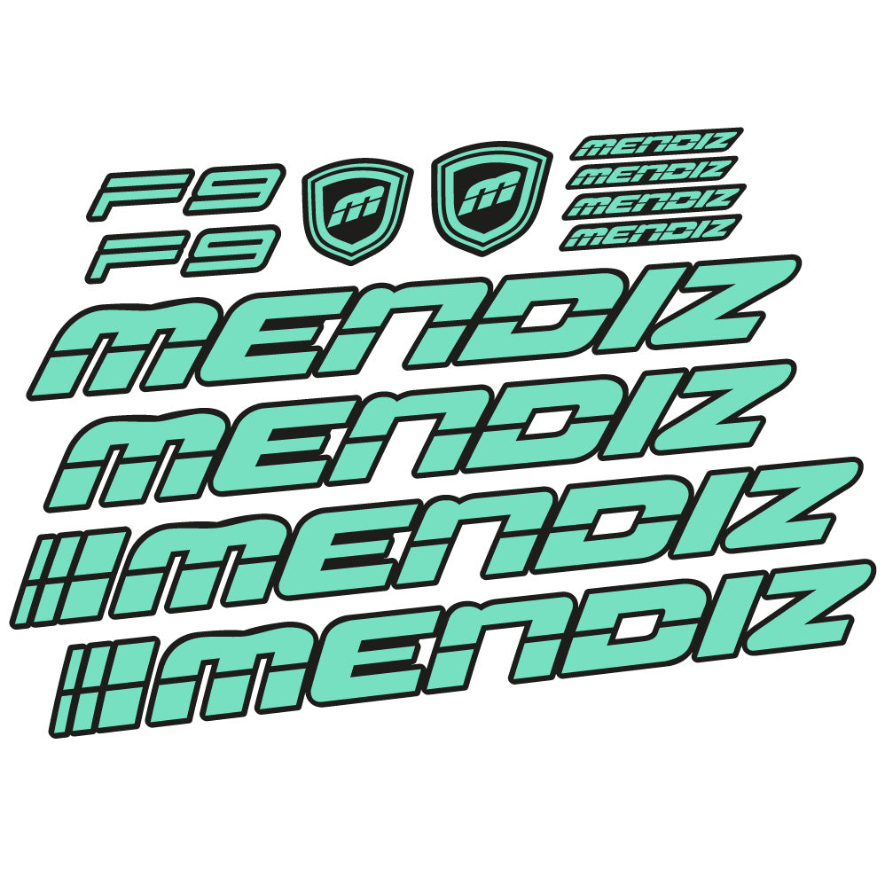 Autocollant Mendiz F9 2021, Cadre, Vélo vinyle autocollant