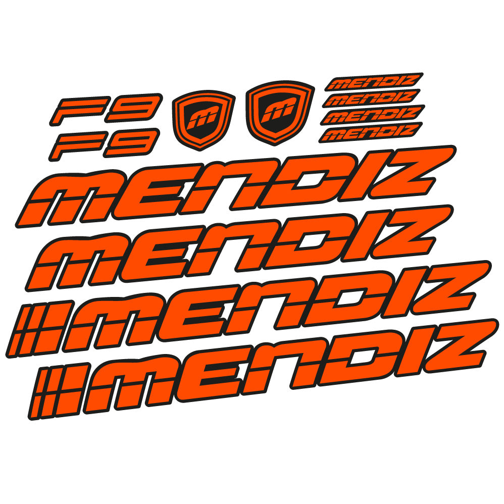Autocollant Mendiz F9 2021, Cadre, Vélo vinyle autocollant