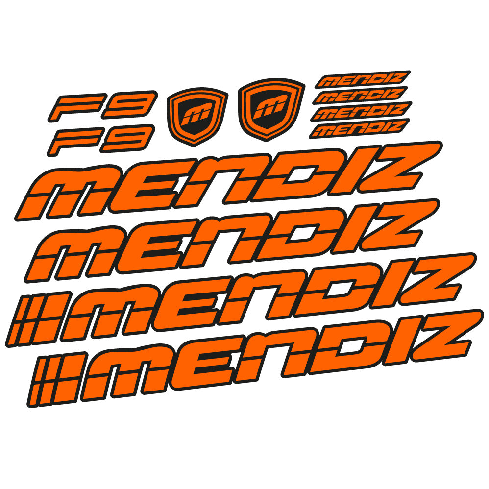 Autocollant Mendiz F9 2021, Cadre, Vélo vinyle autocollant