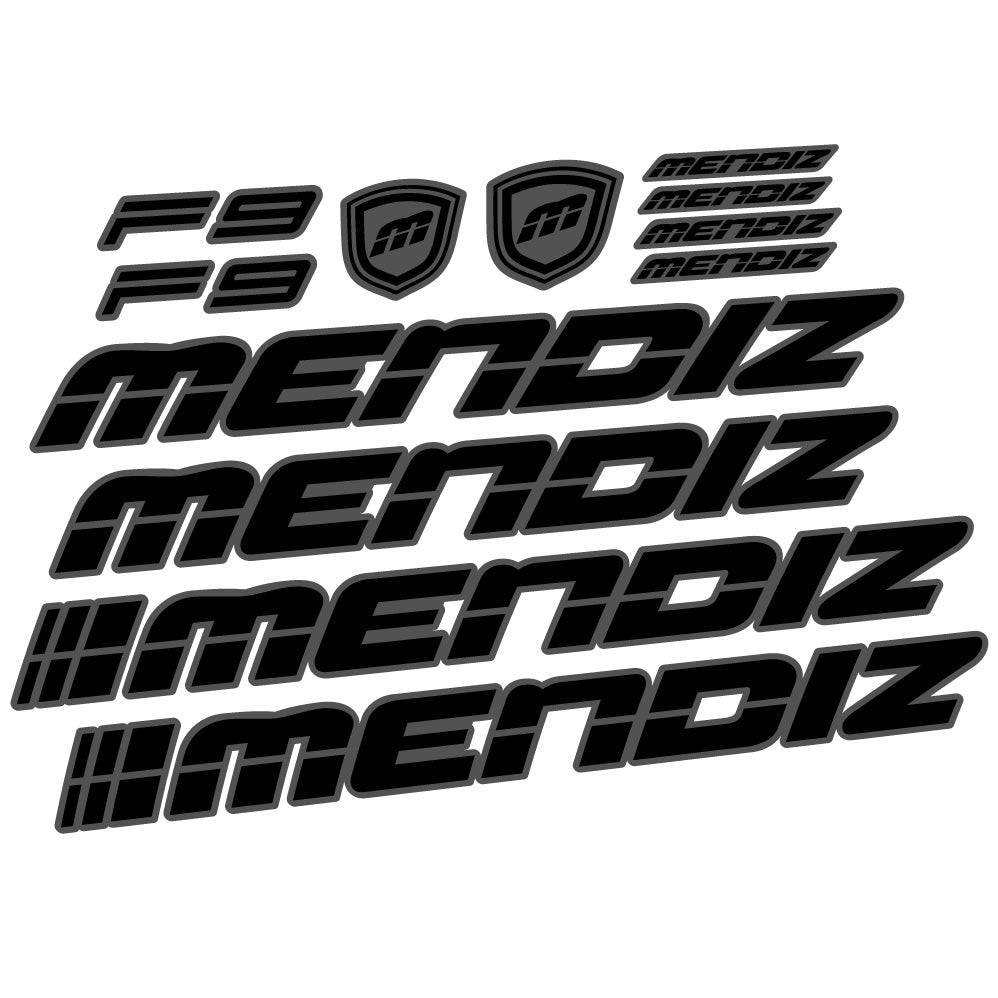 Autocollant Mendiz F9 2021, Cadre, Vélo vinyle autocollant