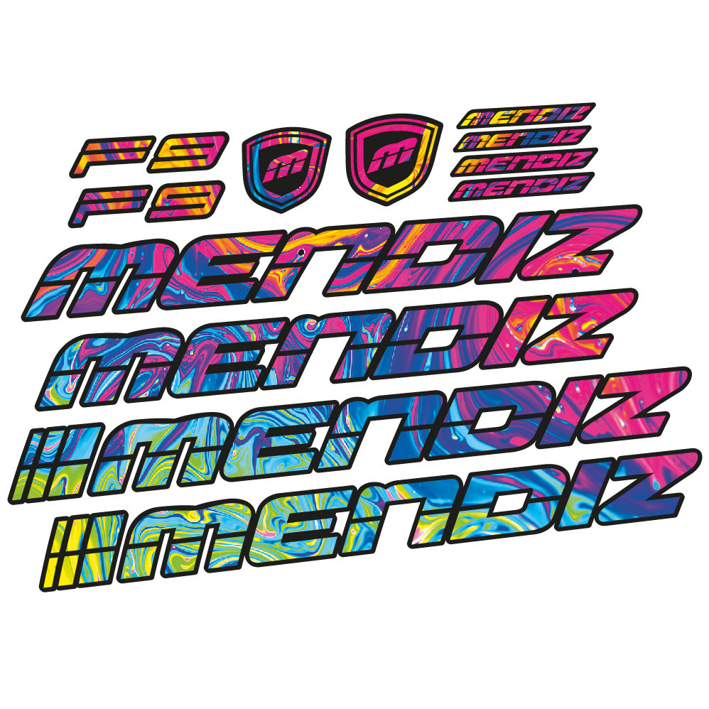 Autocollant Mendiz F9 2021, Cadre, Vélo vinyle autocollant